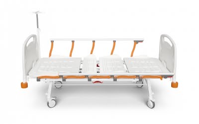 2 Motorized Electronic Bed with Foldable Legs & Side Rails