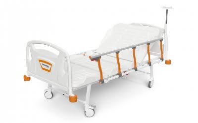 2 Motorized Electronic Bed with Foldable Legs & Side Rails