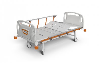 3 Adjustments Manual Bed with Foldable Legs