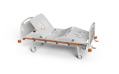 3 Adjustments Manual Bed with Foldable Legs