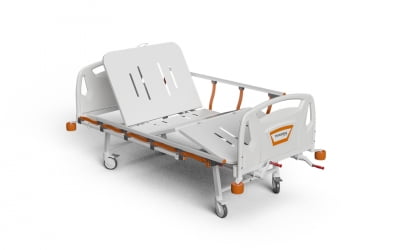 3 Adjustments Manual Bed with Foldable Legs