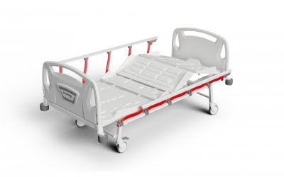 3 Adjustments Manual Bed with Foldable Legs and ABS Surface