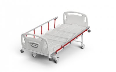 3 Adjustments Manual Bed with Foldable Legs and ABS Surface