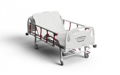 3 Adjustments Manual Bed with Foldable Legs and ABS Surface