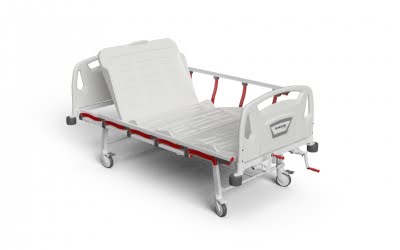 3 Adjustments Manual Bed with Foldable Legs and ABS Surface