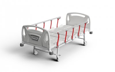 3 Adjustments Manual Bed with Foldable Legs and ABS Surface