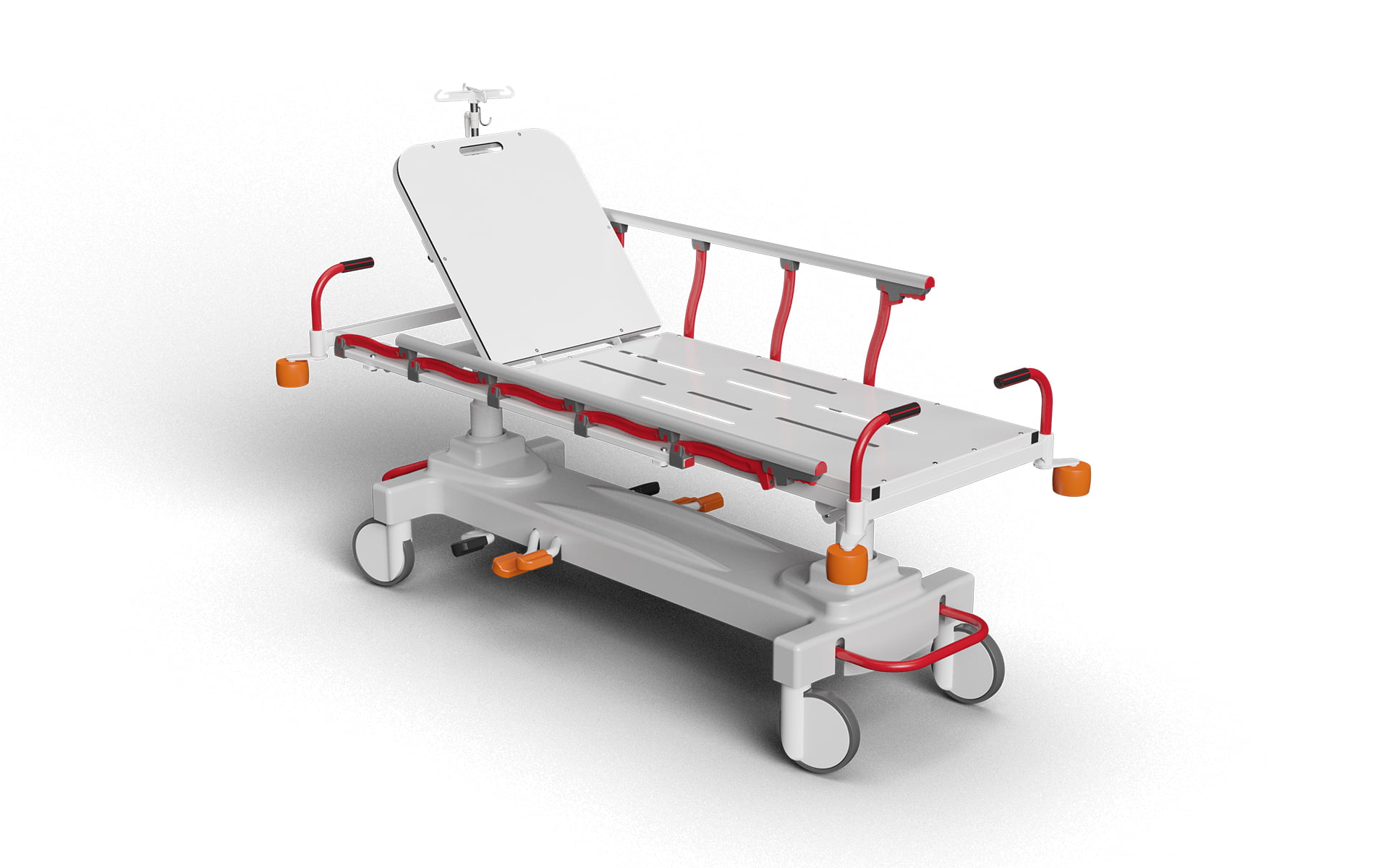 Emergency Stretcher with Hydraulic Height Adjustment