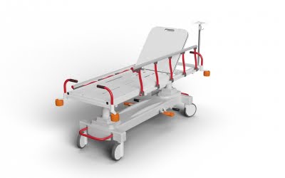 Emergency Stretcher with Hydraulic Height Adjustment