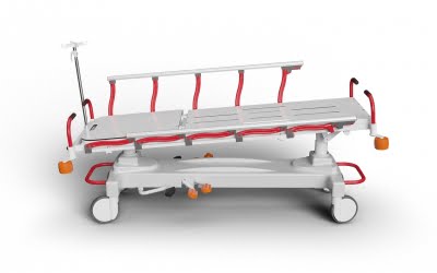 Emergency Stretcher with Hydraulic Height Adjustment