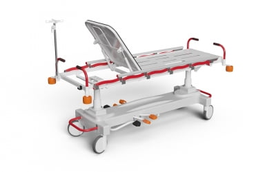 Emergency Stretcher with Hydraulic Height Adjustment