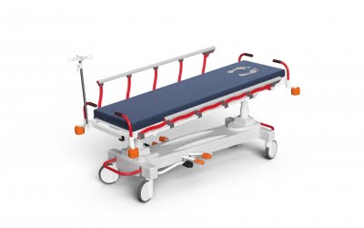 Emergency Stretcher with Hydraulic Height Adjustment