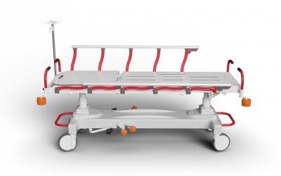 Emergency Stretcher with Hydraulic Height Adjustment