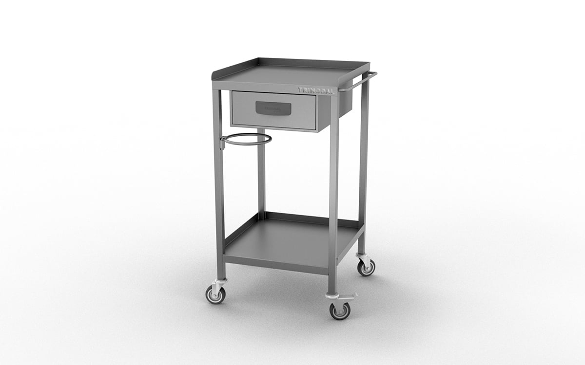 Stainless Steel Dressing Trolley with Drawer